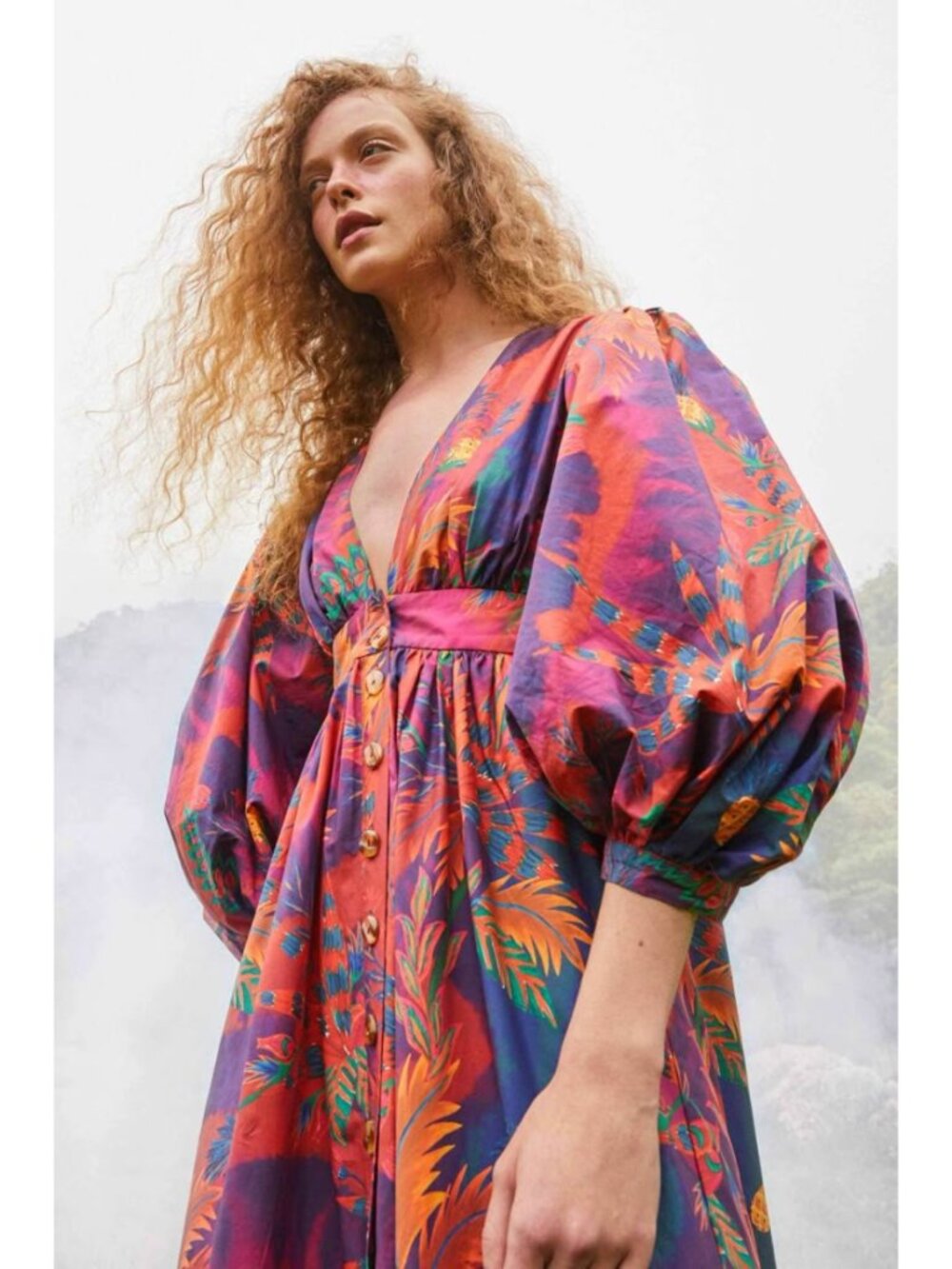 FARM Rio Tie Dye Forest Maxi Dress - Picture 2 of 9